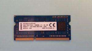 Kingston 4GB PC3-12800 DDR3-1600MHz 204-Pin SODIMM Laptop Memory, HP16DL3LSKFG/4G