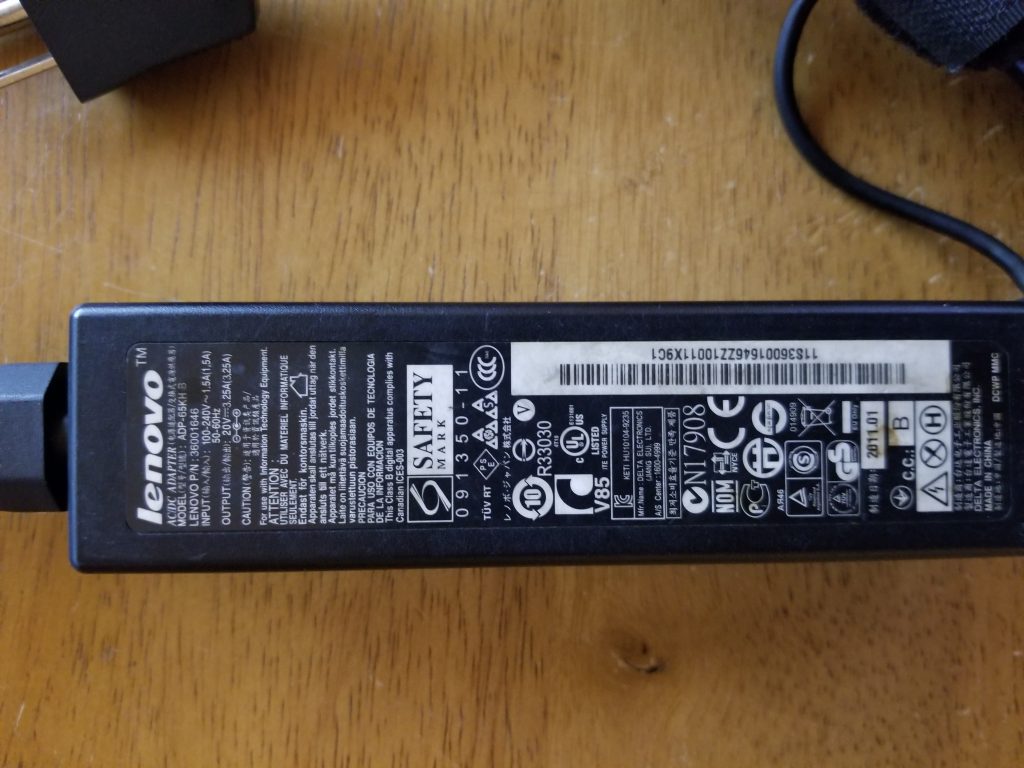 Genuine Lenovo Laptop Adapter